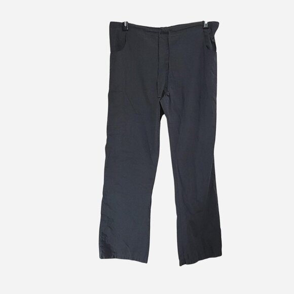 Dickies Gray Scrubs Women's Medium Cargo Pocket Pants Tie Waist - Picture 1 of 4